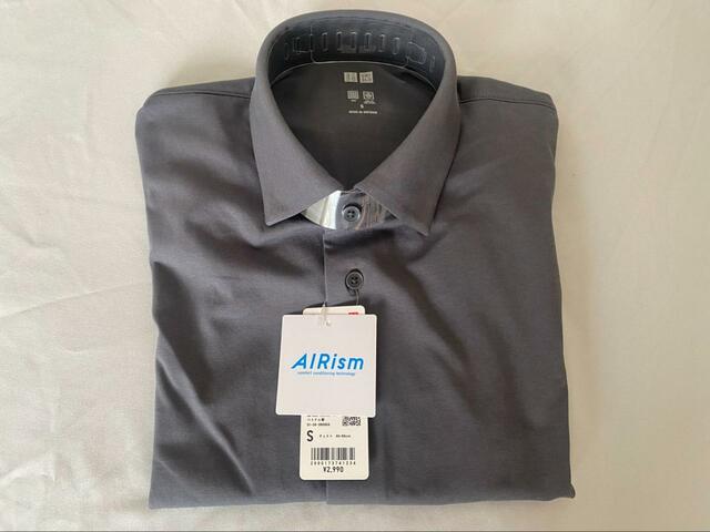 【ユニクロ エアリズムポロシャツ（フルオープン・半袖）】オンオフどちらでも大活躍！