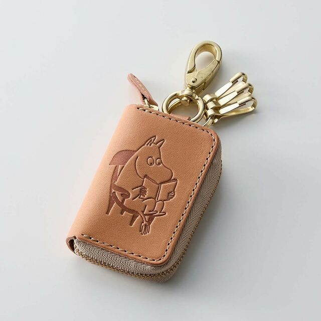 栃木レザー製本革スマートキーケース［日本製］「ムーミン」｜