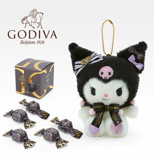 「マスコットホルダー＆GODIVA 2024（クロミ）」＜各4,950円＞【サンリオキャラクターズ　GODIVAギフトセット】