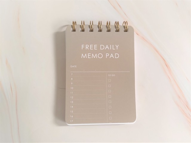 【セリア】A7ツインリングメモ フリーデイリー