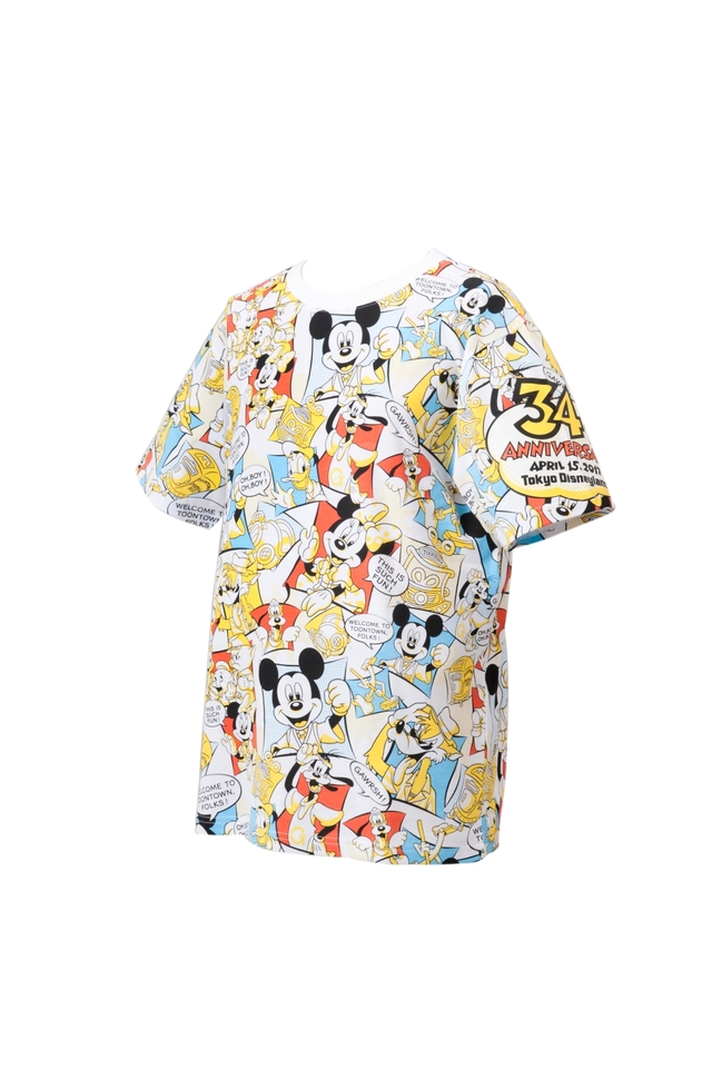 Tシャツ S、M、L、LL各2,600円／3L 2,900円｜2017年4月15日（土）発売｜東京ディズニーランド｜ギャグファクトリー／ファイブ・アンド・ダイム