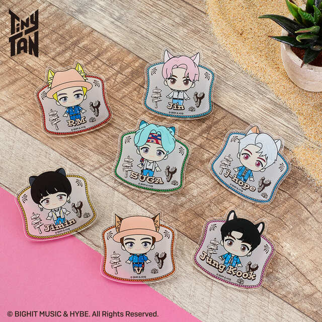 【TinyTAN FUN PARK 2023】ネームバッジコレクション (全7種/ランダム封入)　価格：各800円