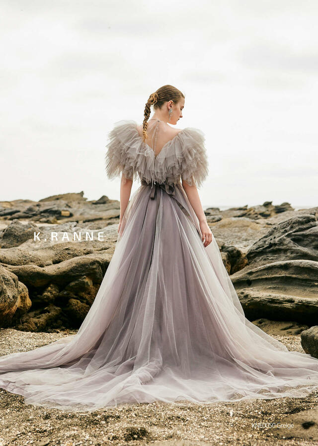 クラウディア|「K.RANNE-クランネ-」新作ウェディングドレス|KNE0050_Greige