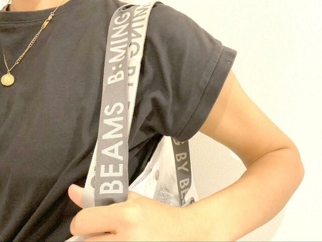 【B:MING by BEAMS マルチ レジャーバッグ M】ショルダー部分はしっかりしているので、肩への負担も少ないです