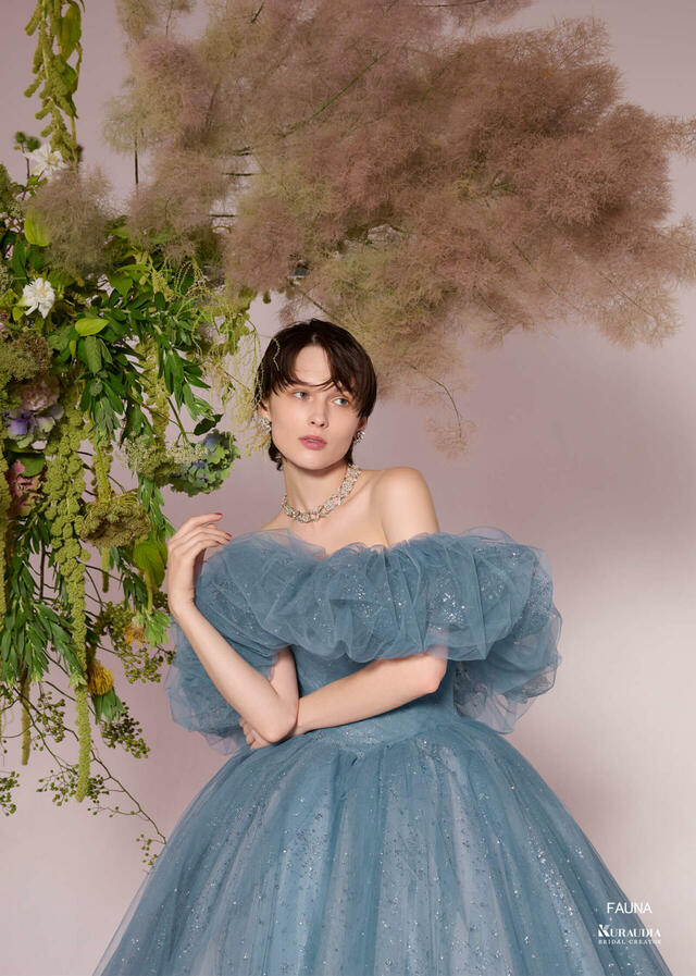 「Irida maison（イリーダメゾン）」新作ウェディングドレス　IM-0036_Blue