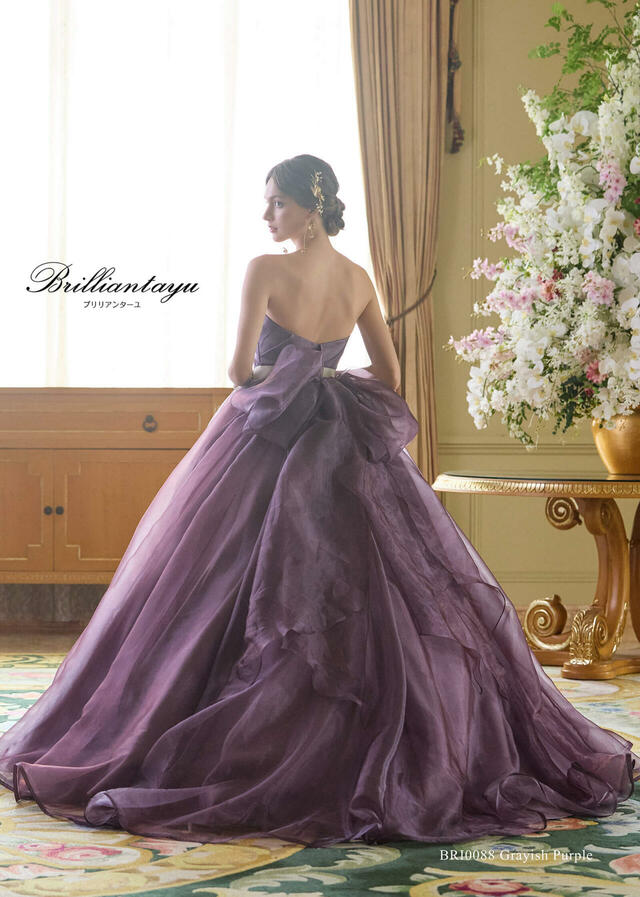 クラウディア｜「Brilliantayu （ブリリアンターユ）」新作ウェディングドレス｜ BRI-0088_Grayish Purple