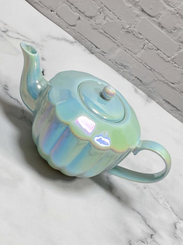 【Francfranc（フランフラン）】オパールシェル　ティーポット　MINT／税込2,200円