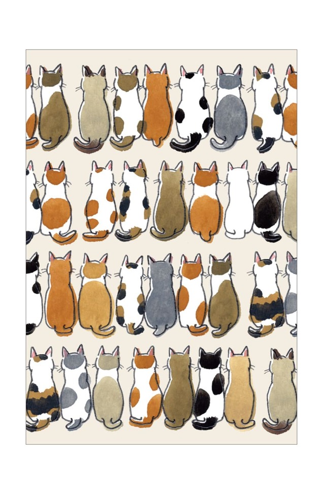 「ねこ御朱印帳 和猫大集合」裏