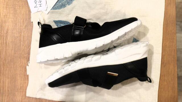 【GLOBAL WORK エアかるクッションベルトスニーカー】シルエット全体が洗練されていてかっこいい！