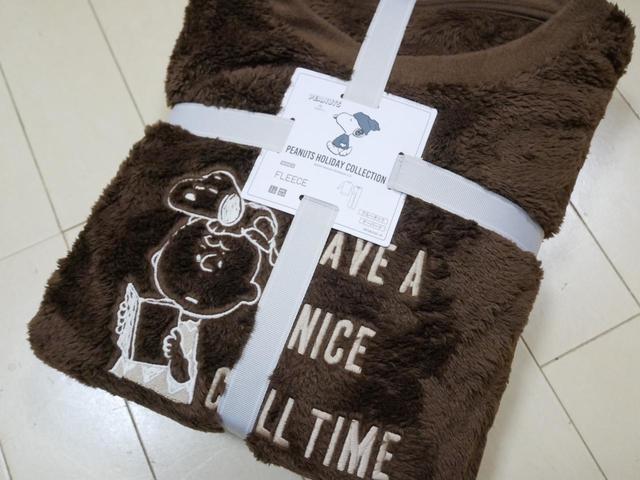 【UNIQLO】ピーナッツホリデー　コレクション　フリースセット（長袖）／男女兼用でも使える