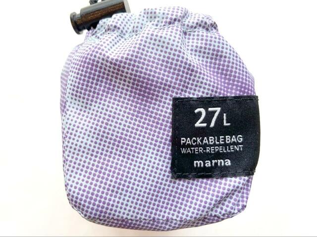 【bPr BEAMS　SHUPATTO / パッカブル バッグ】容量は27Lと大きめ。製造元はShupatto（シュパット）というバッグ専門ブランドです