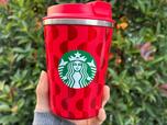 【スターバックスコーヒー　ホリデー2024ステンレスタンブラーレッド355ml】見ているだけで胸が高鳴るデザインです