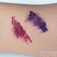 ロング＆カールマスカラ（左）cherry pink（右）amethyst purple