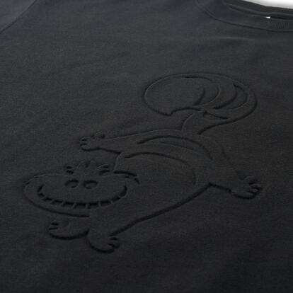 チェシャ猫 長袖トレーナー ブラック CHESHIRE CAT cheshire-cat_20240930_08.jpg?