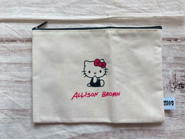 「HELLO KITTY × ALLISON BROWN KAWAIIの詰め合わせ3点セット」キャンバスポーチ
