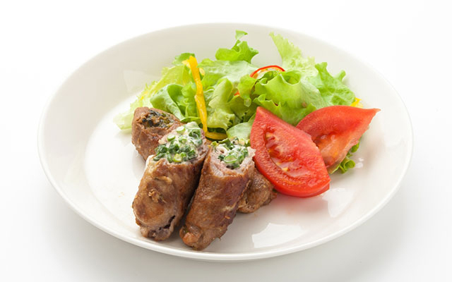 “マヨ1”グランプリ決勝進出した博多ネギのマヨ肉巻き(福岡県代表)