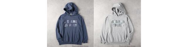 「SESAME STREET」プリントパーカーカラー：ブルー・グレーサイズ：M-XL価格：¥6,990(税込)
