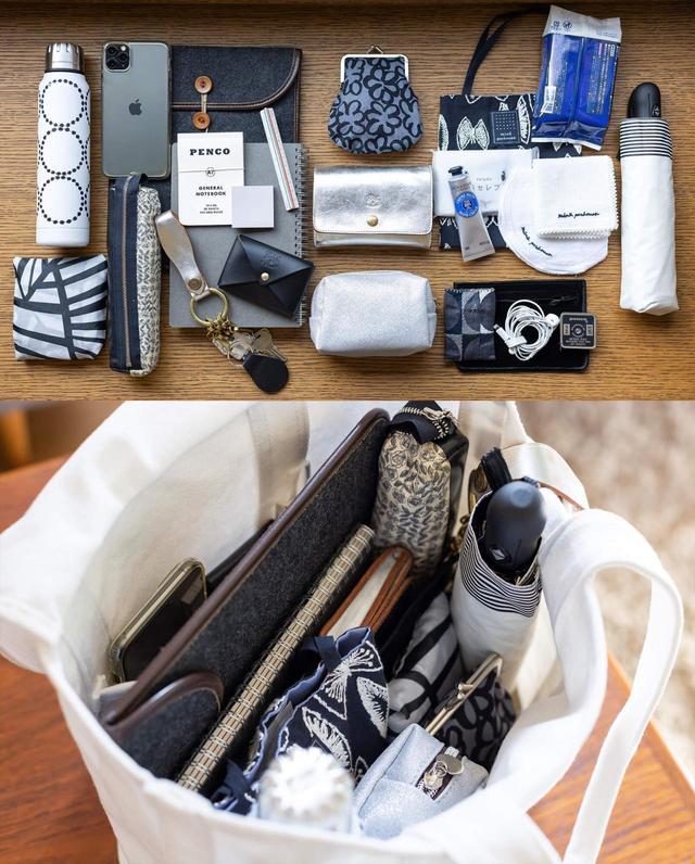 コンパクトに⾒えて荷物がしっかり入ります♪