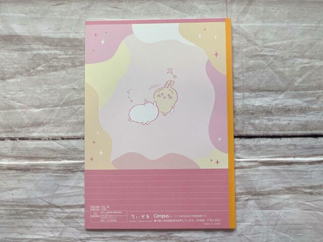 裏表紙のイラストはちいかわ＆うさぎの関係性がよく現れています♪