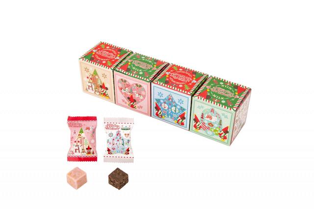 キュービックチョコレートクランチ｜1,400円｜32個[ミルク16個(8個入り×2箱)、ストロベリー16個(8個入り×2箱)]