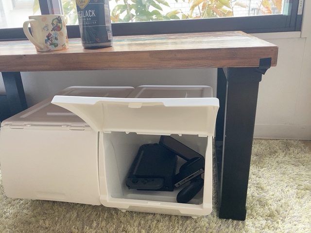 【ニトリ 収納ケース Nフラッテ】ゲーム機収納にも