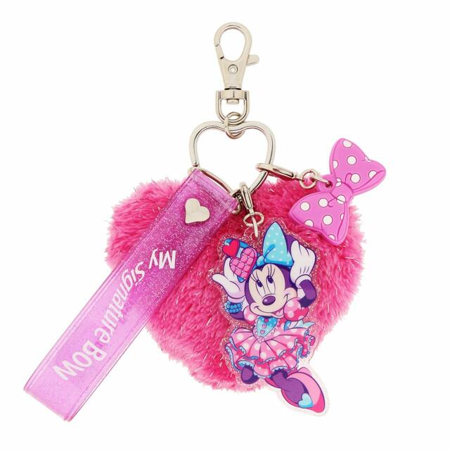 キーチェーン 1,800円｜東京ディズニーランド「ディズニー・パルパルーザ“ミニーのファンダーランド”」スペシャルグッズ｜東京ディズニーリゾート40周年“ドリームゴーラウンド”｜発売日：2024年1月9日（火）｜販売店舗：東京ディズニーランド「ディズニー＆カンパニー」
