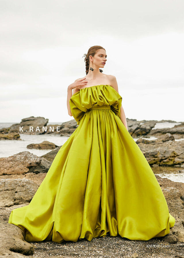 クラウディア｜「K.RANNE-クランネ-」新作ウェディングドレス｜KNE0046_Green
