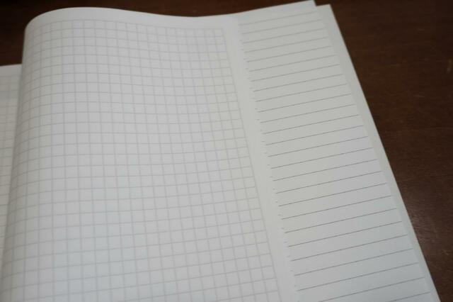 フリースペースには方眼と罫線付き