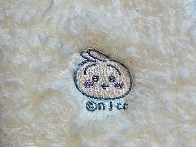 うさぎの特徴的なお口も繊細な刺繍で再現！かわいすぎませんか…？！