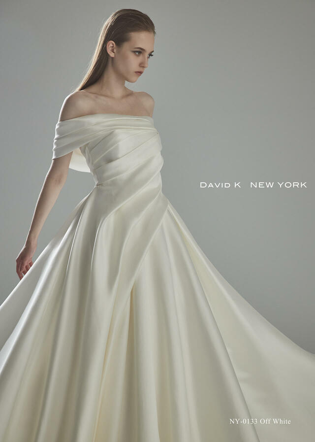 クラウディア｜「DAVID K NEW YORK（デヴィッド ケイ ニューヨーク）新作ウェディングドレス｜NY-0133_Offwhite