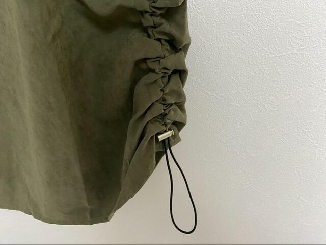 【ファッションセンターしまむら　レディース　スカート（近藤千尋）】裾には長さを調節できるドロストコードが