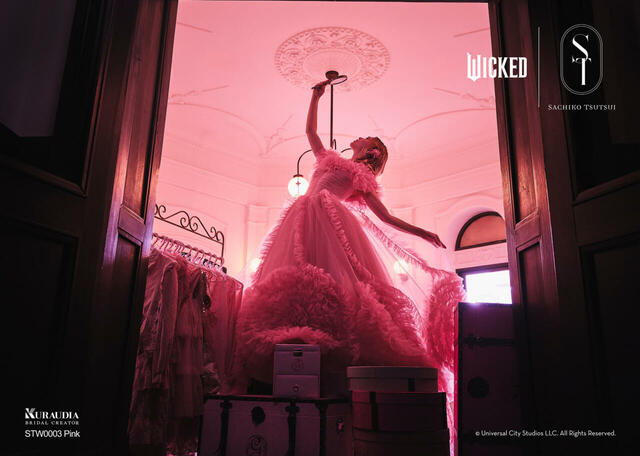 【クラウディア】『ウィキッド』新作ウェディングドレス「WICKED|SACHIKO TSUTSUI」STW0003_Pink