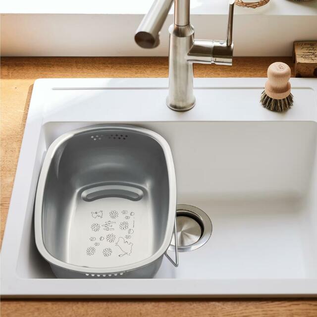 【ムーミン×ベルメゾンのおうちグッズ人気ランキング 10位】「洗い桶『ムーミン』」5,990円（税込）