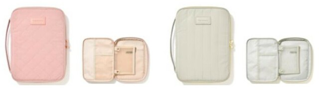 「キルティング トラベル＆タブレットケース」　各￥2,900