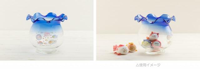 『深堀隆介展　水面のゆらぎの中へ』すみっコぐらしコラボグッズ「オリジナルきんぎょばち」15,730円（税込）※シリアルナンバー入り、数量限定