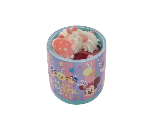 ラズベリームース＆オレンジゼリー、 スーベニアカップ付き 800円｜マンマ・ビスコッティーズ・ベーカリー｜東京ディズニーシー「ディズニー・イースター」2020スペシャルメニュー