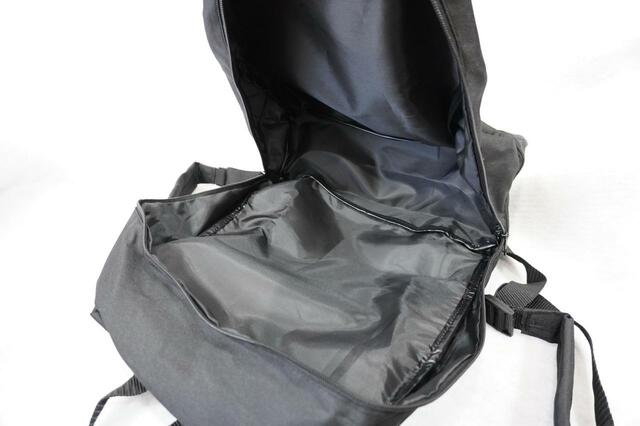 ガバッと大きく開くメイン収納