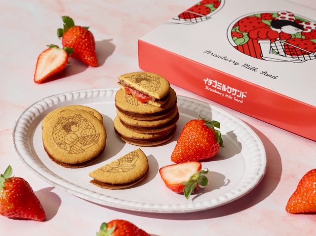 【東京ギフトパレット / イチゴショップbyFRANÇAIS】「イチゴミルクサンド」6個入 1,296円、10個入 2,160円