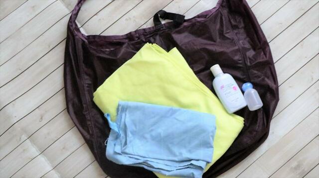 【モンベル U.L.MONOバッグ L】温泉など旅行の際にもおすすめ