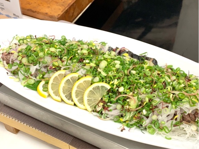 勝浦名物鰹のたたき！