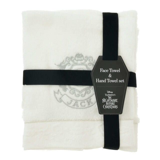 ジャック・スケリントン＆ゼロ ハンドタオル・フェイスタオル セット Hotel like Collection from the movie “Tim Burton's The Nightmare Before Christmas” 3,300円