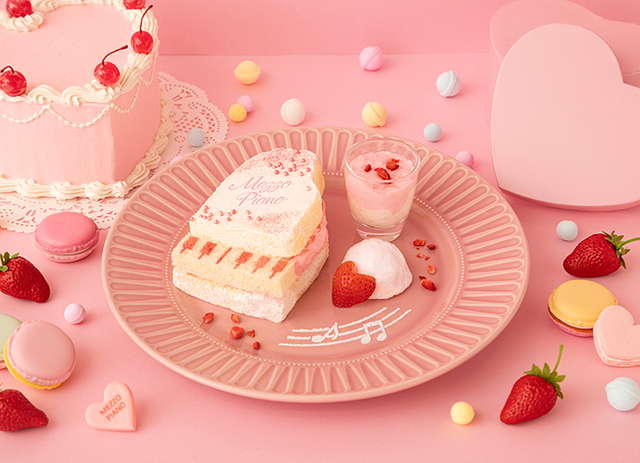 ピアノケーキ 1,490円｜mezzo piano 35th Anniversary Cafe