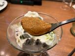 わらびもちはきな粉の風味が活きている。食感も楽しい。【びっくりドンキーの抹茶スイーツ】
