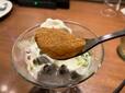 わらびもちはきな粉の風味が活きている。食感も楽しい。【びっくりドンキーの抹茶スイーツ】