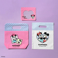 ジッパーバッグ4P 110円、ハンドルジッパーバッグ2P 110円、ハンドルバッグ5P 110円｜キャンドゥオリジナル/ディズニー「ミニーマウスシリーズ」