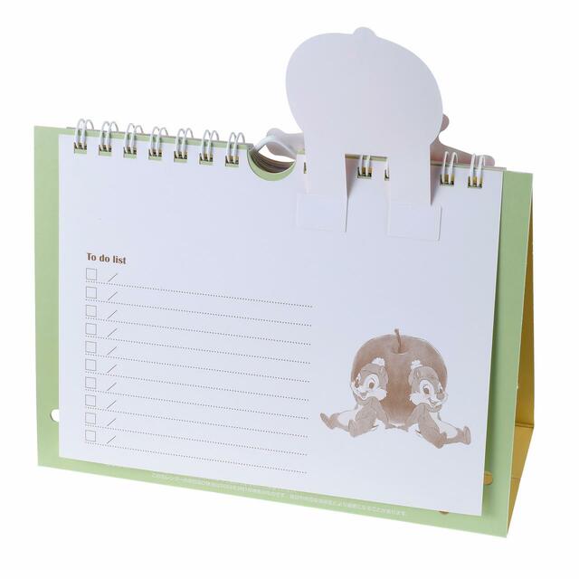 チップ＆デール 卓上カレンダー ポップアップ くいしんぼう Calendar＆Organizer 2024 1,980円