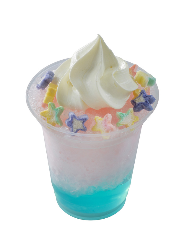 クリーム・シェイブアイス(ピーチ&ブルーゼリー)¥550