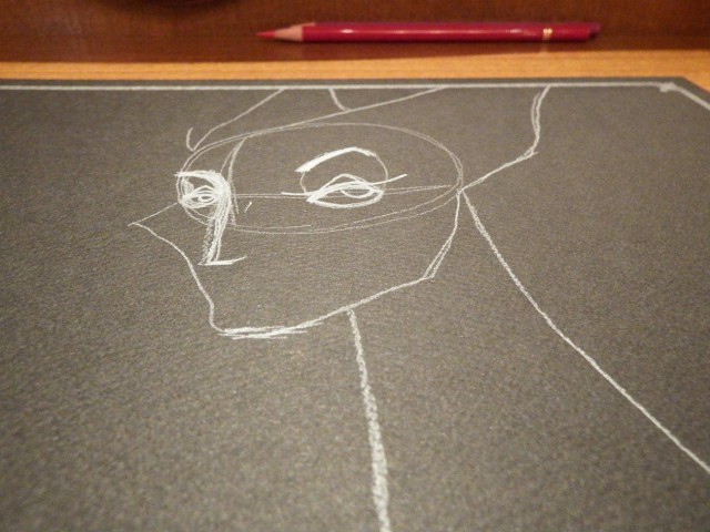 これだけ見たら本当にマレフィセントが描けるのか不安になります・・・