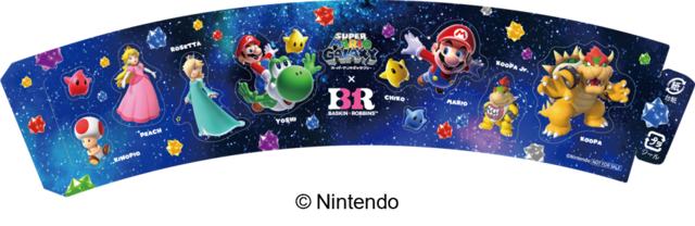 「スーパーマリオギャラクシー デザイン」＜期間：2026年4月1日〜5月7日＞【【サーティワン×スーパーマリオギャラクシー】4月の新作コラボフレーバーは“コットンフルーツギャラクシー”！チコのチャーム付きカップも期間限定で登場！】