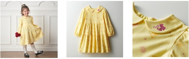 総柄襟付き切り替えワンピ―ス｜2,990円（税込）